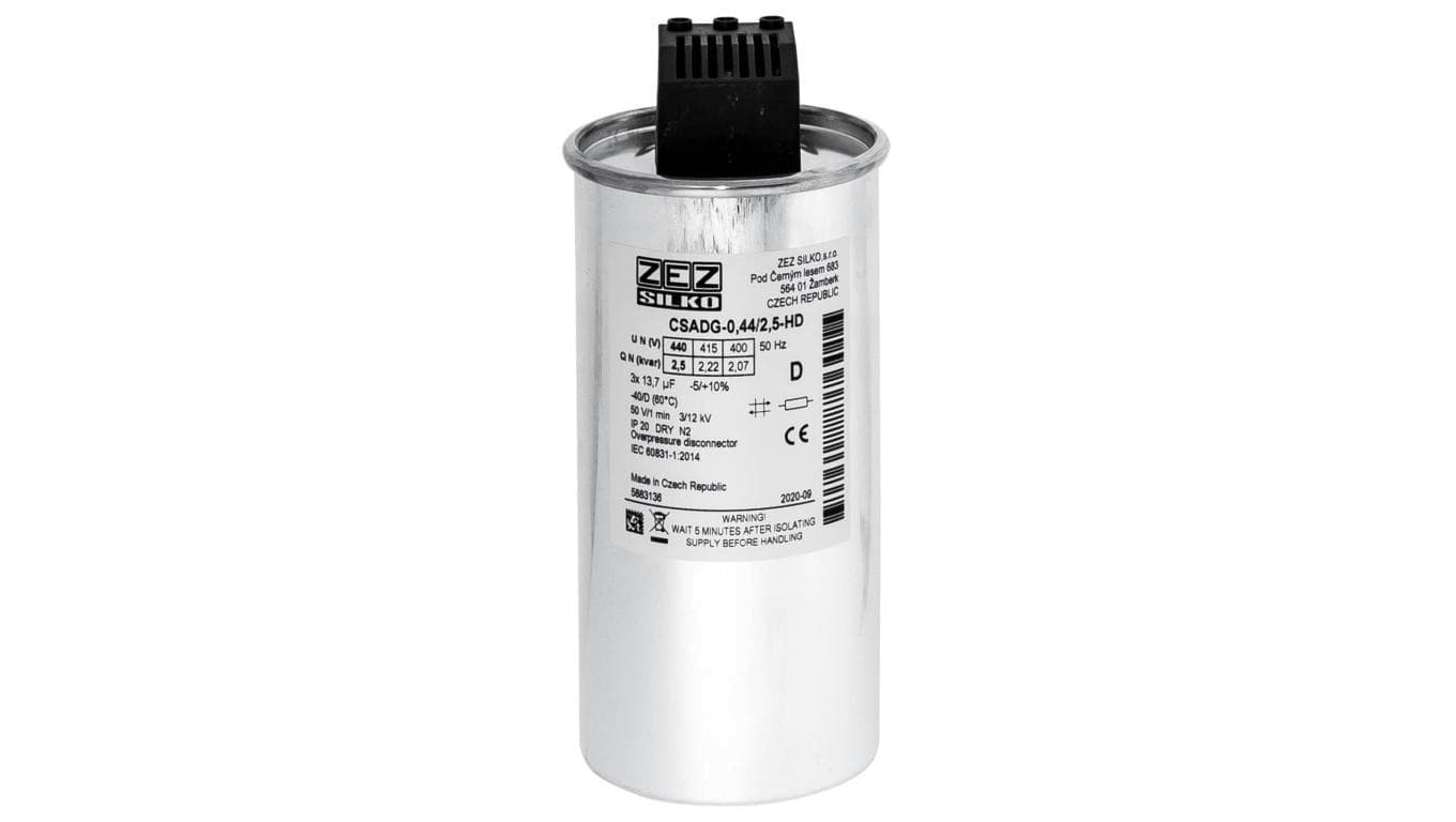 Kondensator 2kvar 440V Cn=3x10,96µF In=3x2,63A
