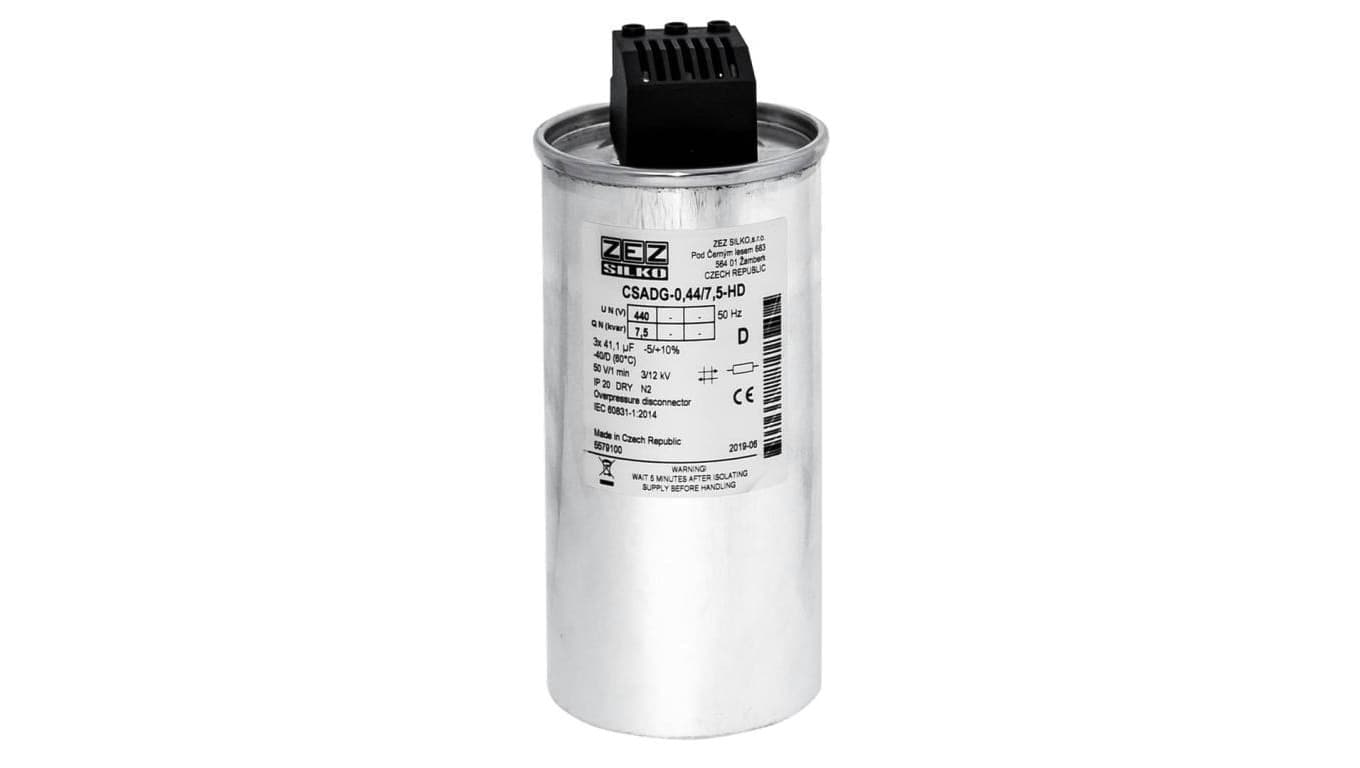 Kondensator 7,5kvar 440V Cn=3x41,10µF In=3x9,85A