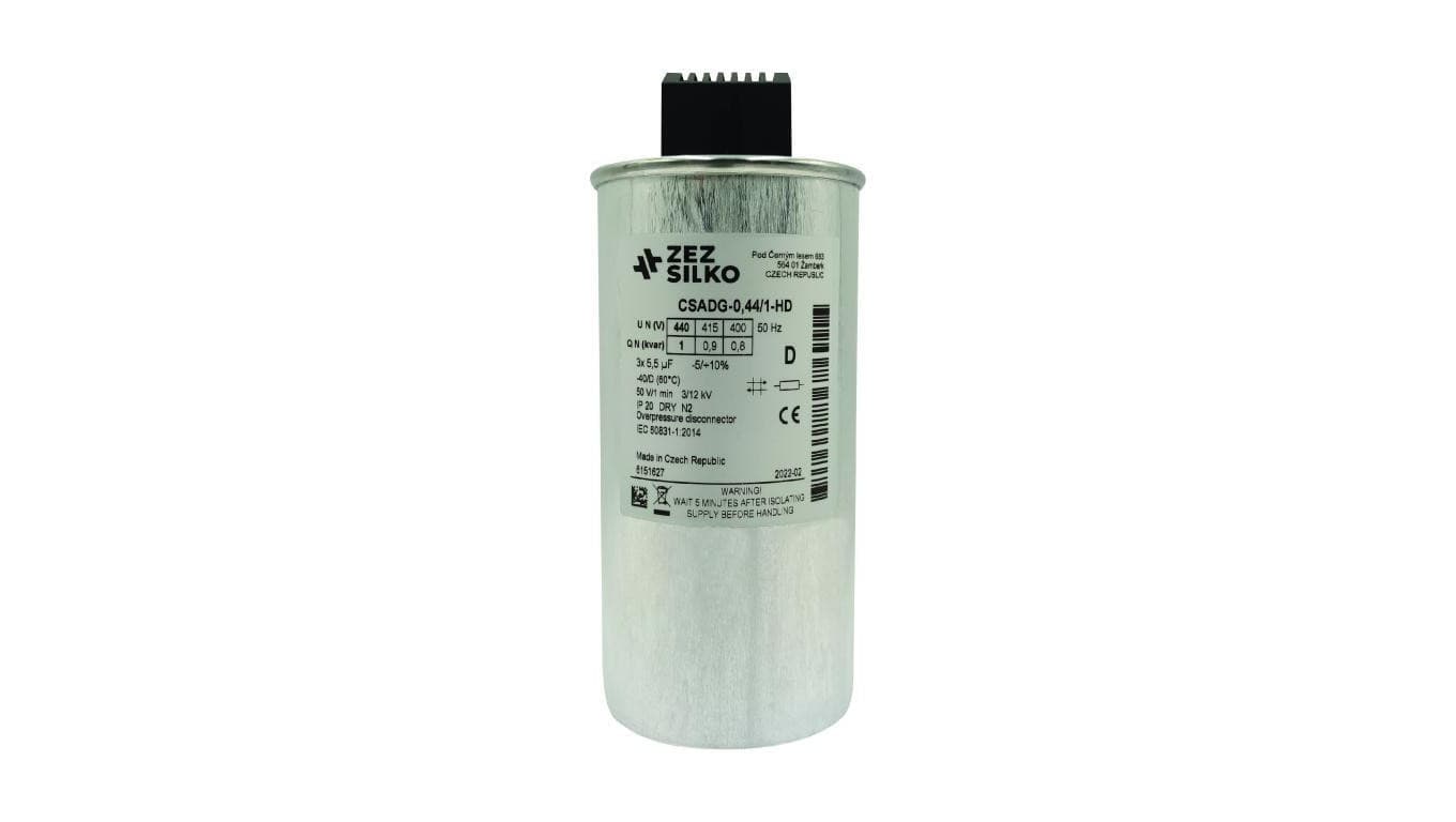 Kondensator 1kvar 440V Cn=3x5,48µF In=3x1,31A