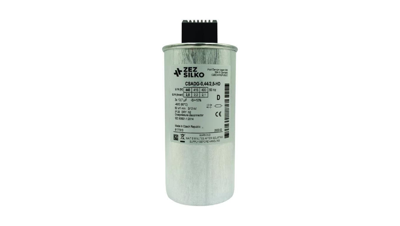 Kondensator 2,5kvar 440V Cn=3x13,70µF In=3x3,3A