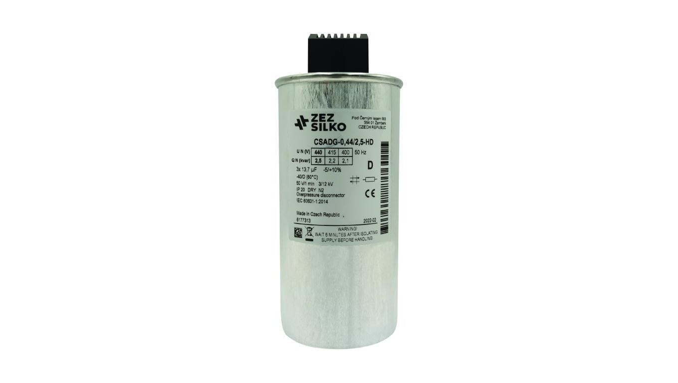 Kondensator 2,5kvar 440V Cn=3x13,70µF In=3x3,3A
