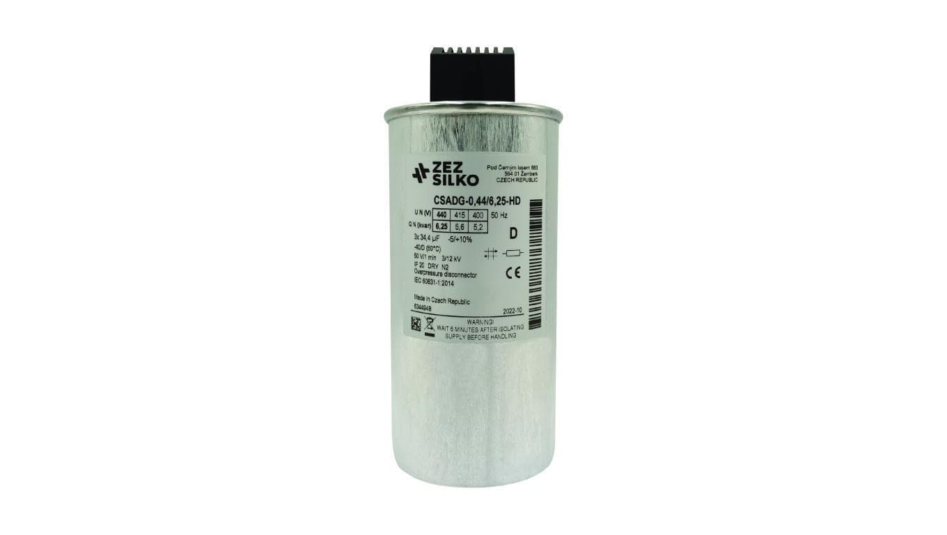 Kondensator 6,25kvar 440V Cn=3x34,25µF In=3x8,21A