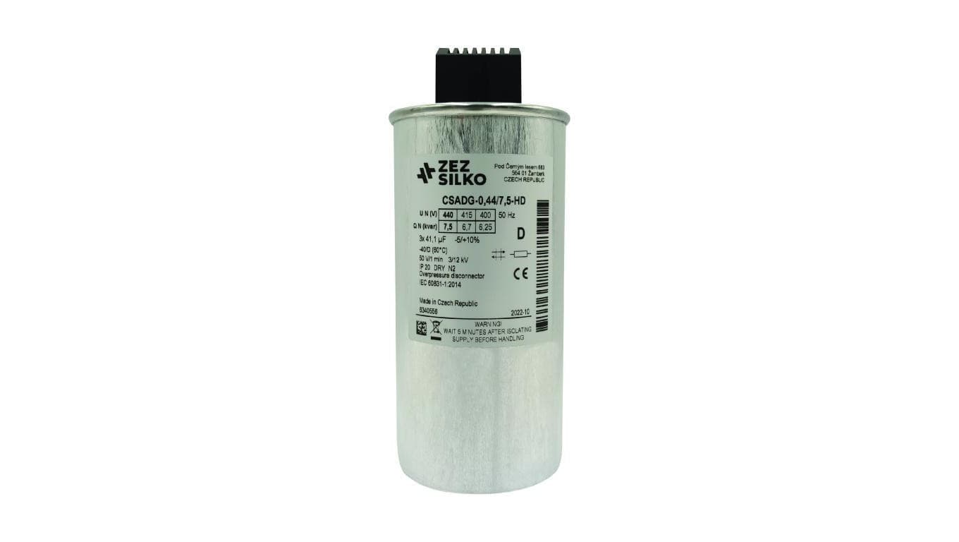 Kondensator 7,5kvar 440V Cn=3x41,10µF In=3x9,85A