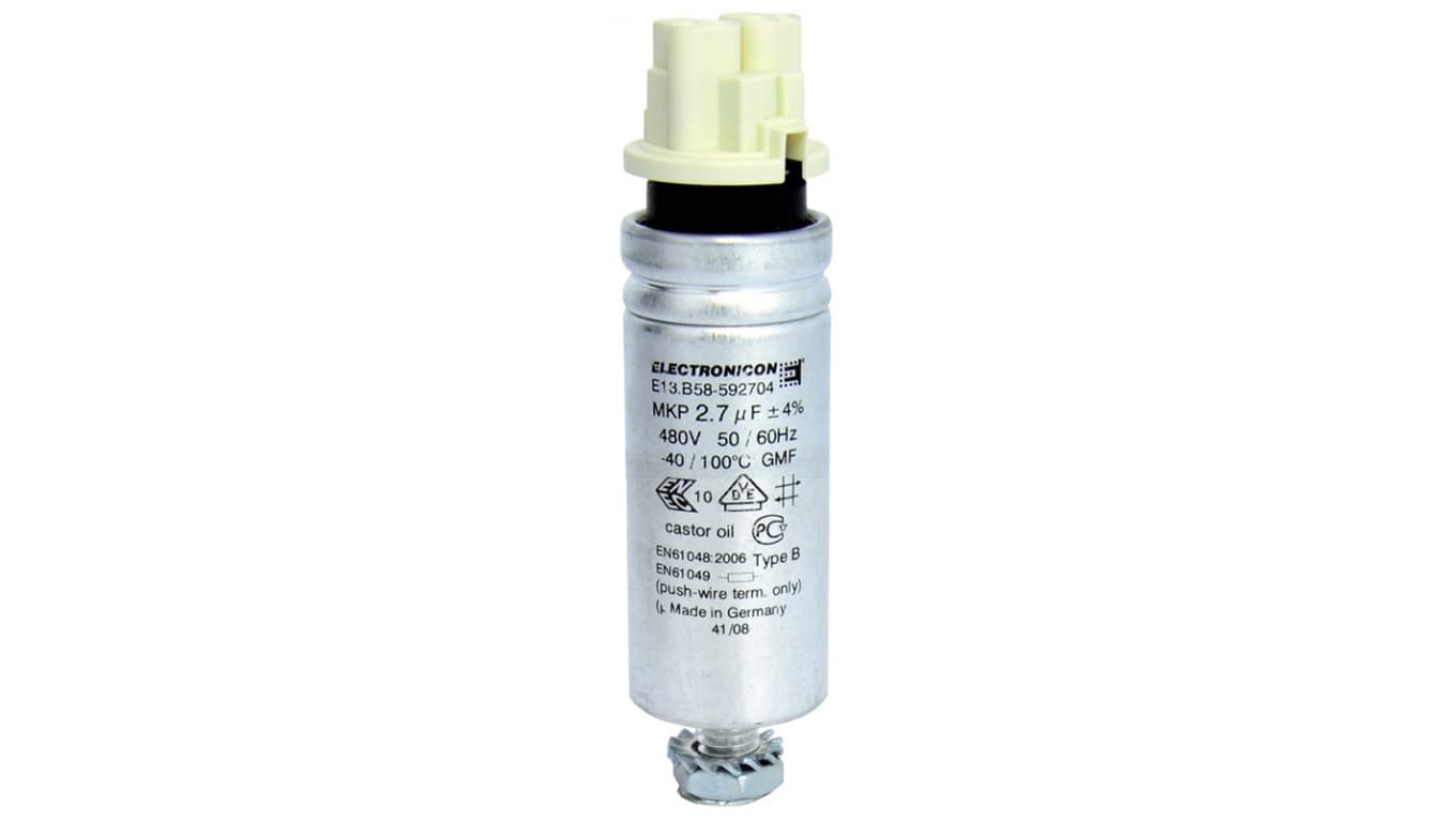 Kondensator rozruchowy 2,7uF/480V M8X10