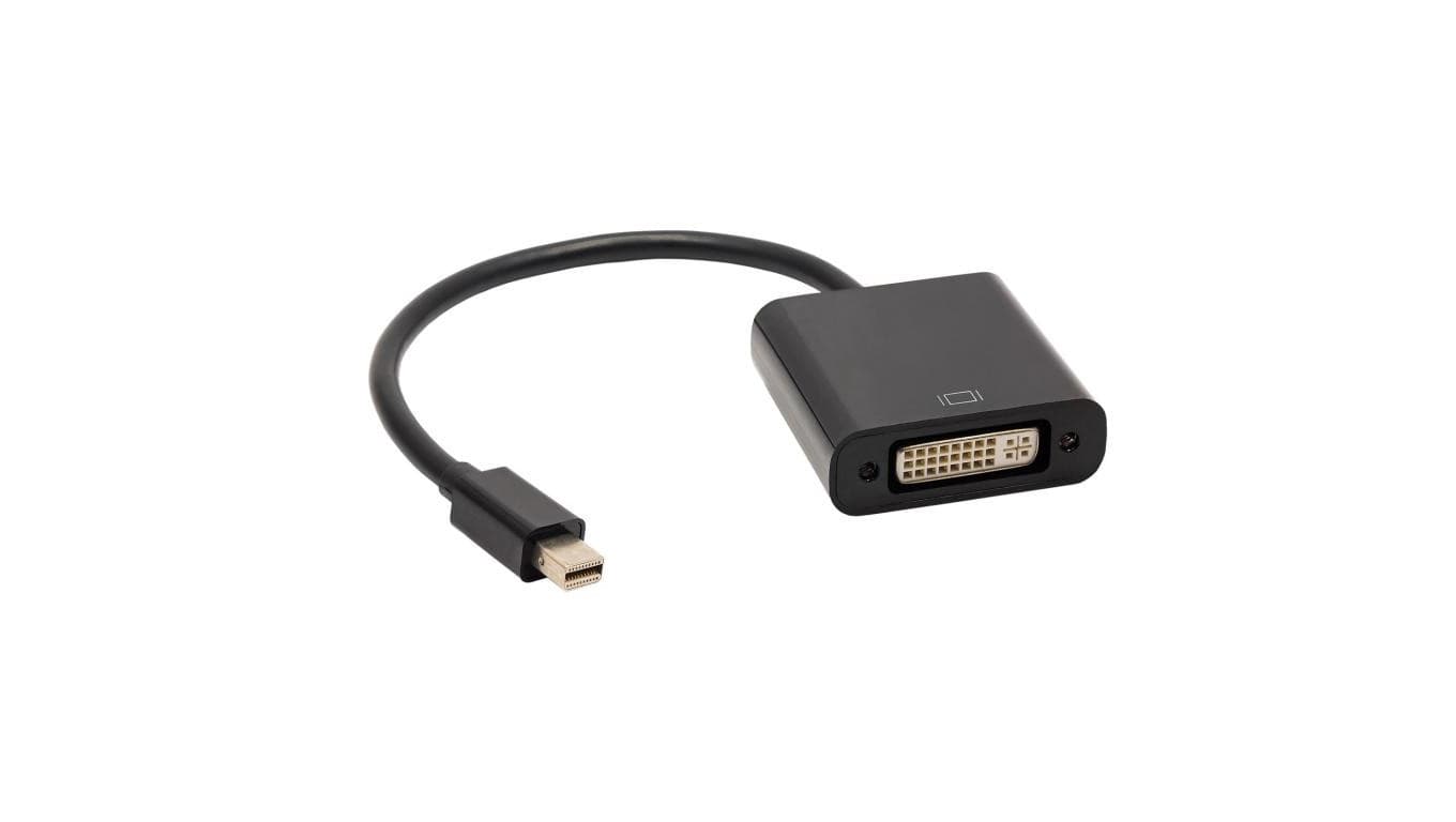 Konwerter adapter z kablem Akyga AK-AD-37 mini DisplayPort (m) / DVI 24+5 pin (f) 15cm