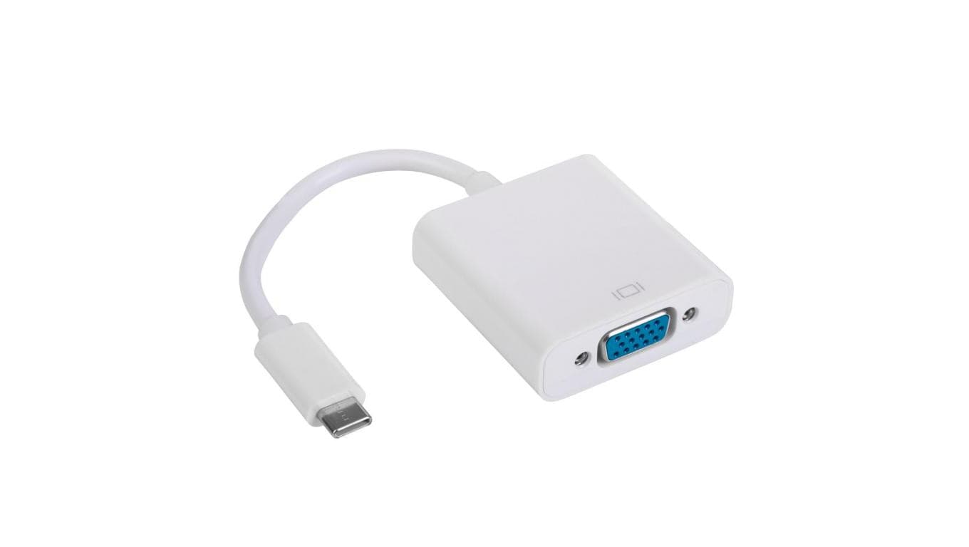 Konwerter adapter z kablem Akyga AK-AD-55 USB type C (m) / VGA (f) 15cm