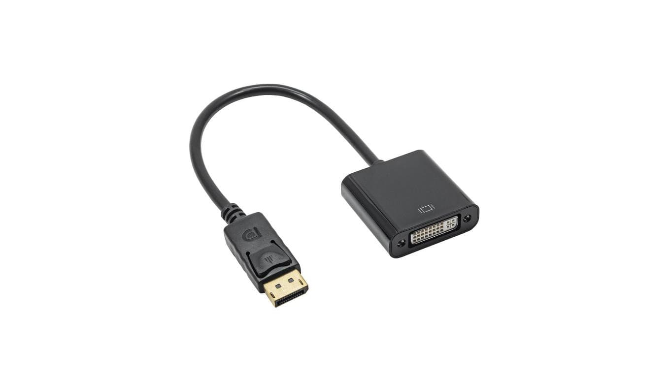 Konwerter adapter z kablem Akyga AK-AD-58 DisplayPort (m) / DVI 24+5 (f) 20cm