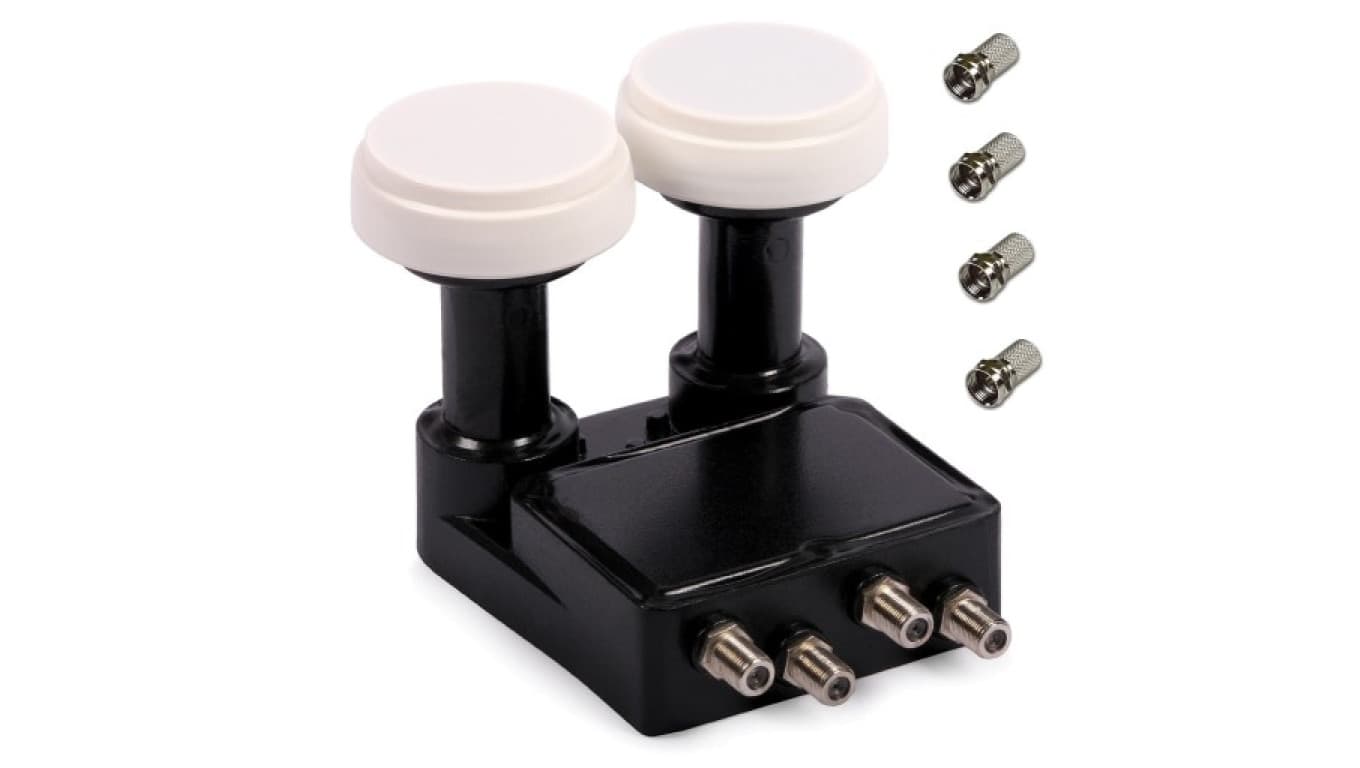 Konwerter satelitarny quad monoblock 4 tunery na 2 satelity INVERTO MONOBLOCK QUAD