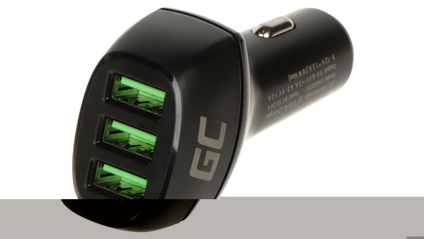 ŁADOWARKA SAMOCHODOWA USB POWER-RIDE/54W-GC Green Cell