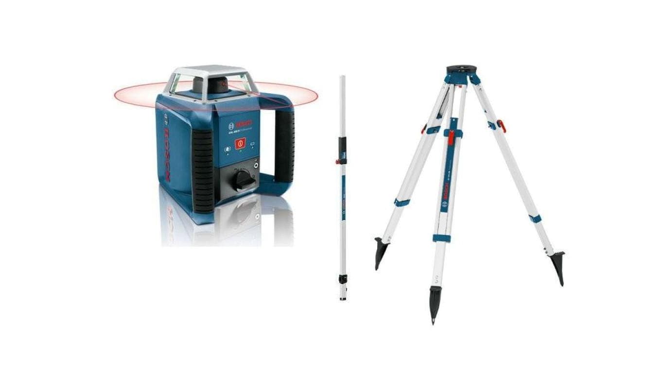LASER ROTACYJNY GRL400H+STATYW BT170 +ŁATA NIWELACYJNA GR240