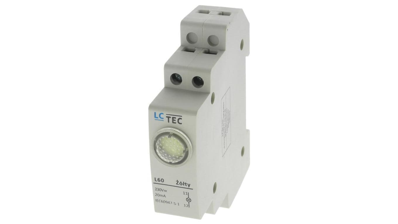 Lampka kontrolna modułowa sygnalizacyjna L60 żółta