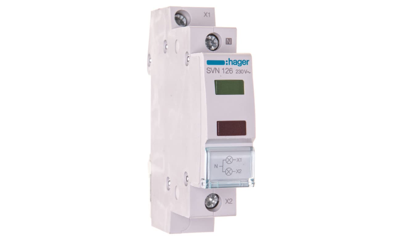 Lampka modułowa zielona/czerwona 230V AC SVN126