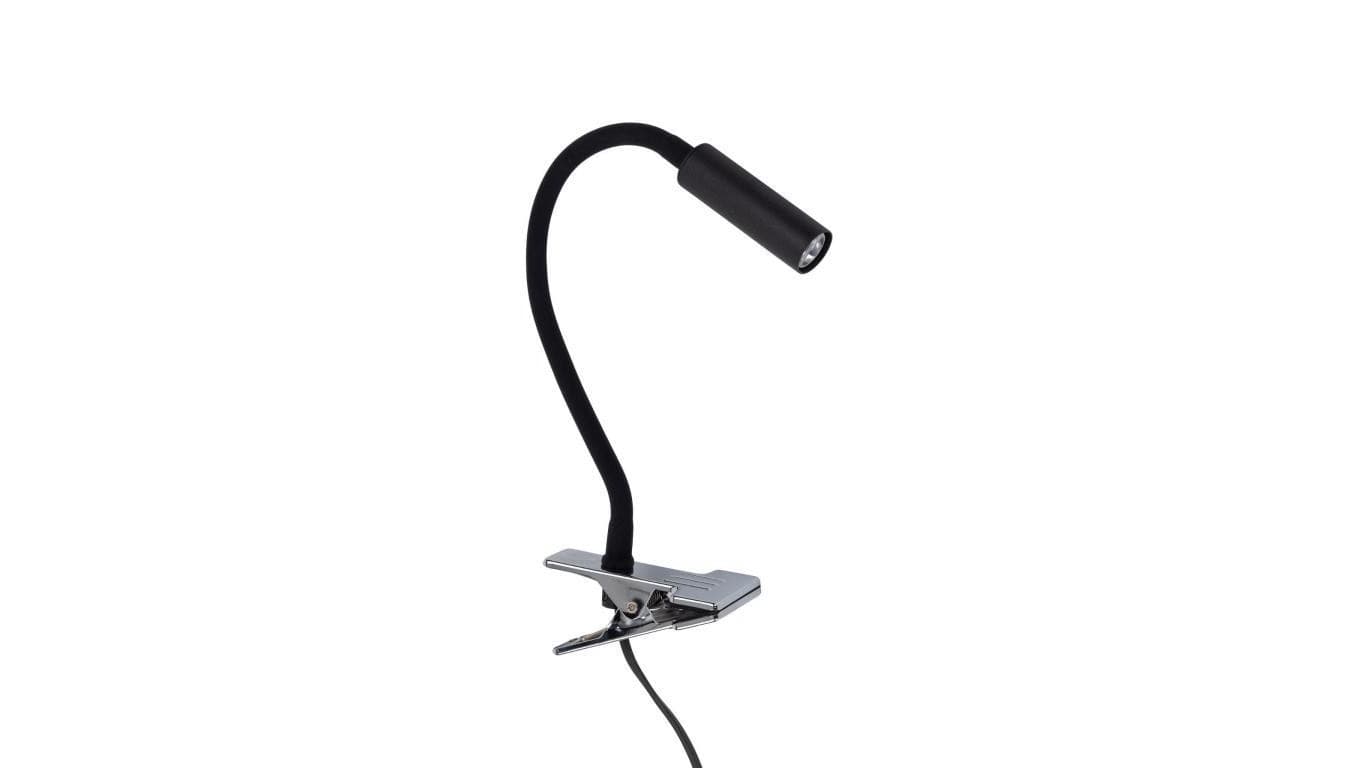 Lampka nocna Lagos czarna do sypialni, elastyczne ramię G9 16012 TK Lighting
