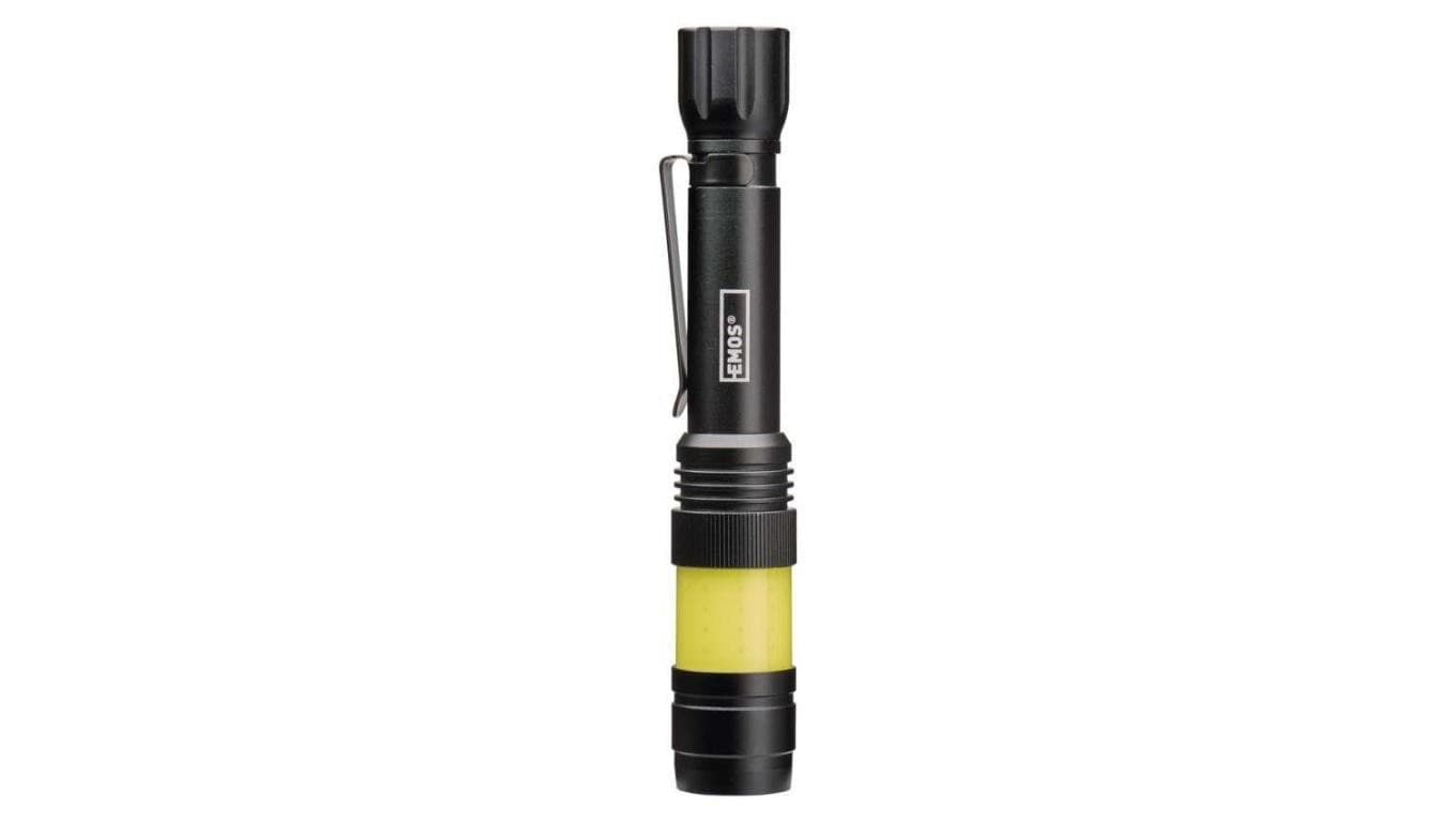 Latarka metalowa LED COB 360 180 lm 2× AA P3112