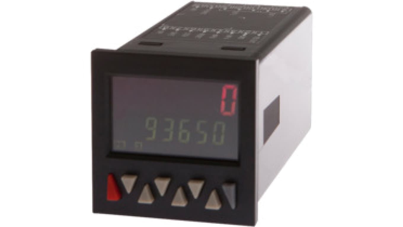 Licznik wielofunkcyjny 48x108x48mm wyświetlacz LCD 12 dekad 55kHz 10-30V DC NO/NC złącze śrubowe 13pin IP65 CM030980