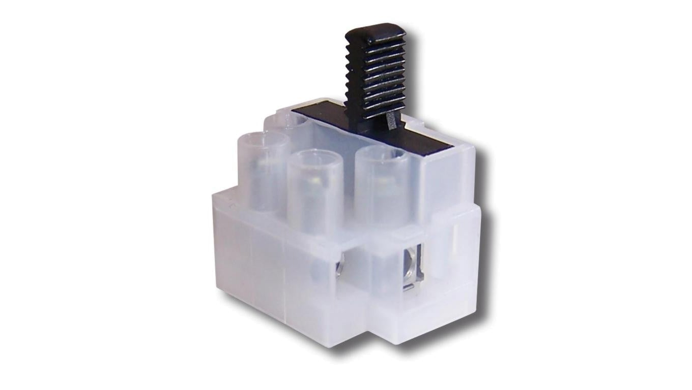 Listwa zaciskowa 1106-F/2P - (2-polowa z uchwytem bezpiecznika)