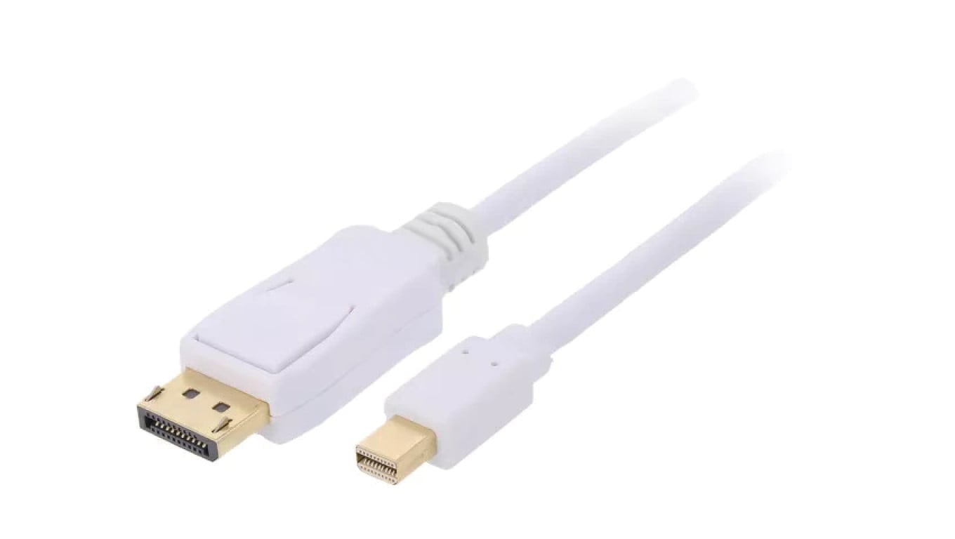 MC.2110.1112.020WH Kabel DisplayPort 1.1 DisplayPort wtyk, mini DisplayPort wtyk