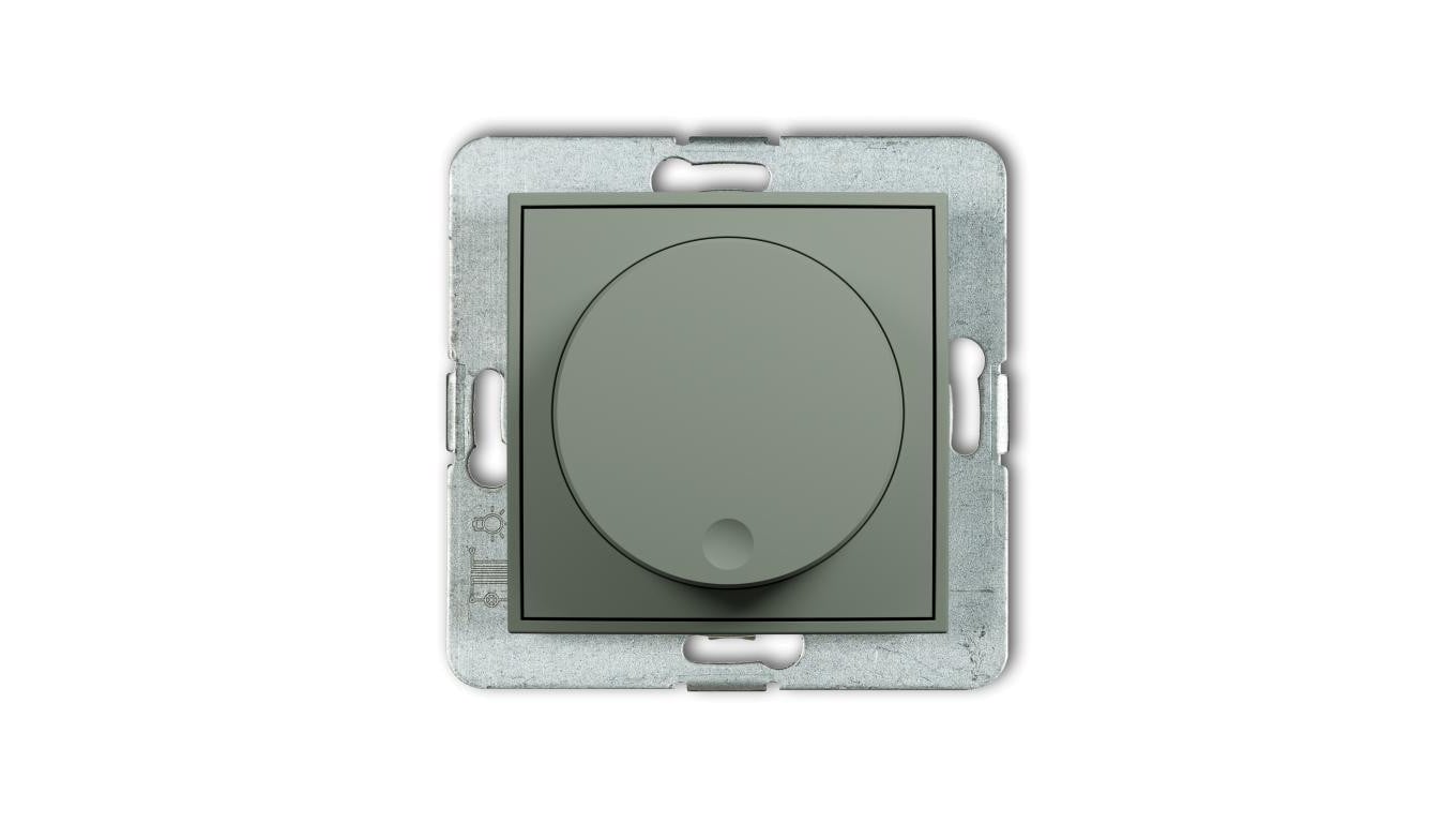 MINI Mechanizm elektronicznego regulatora oświetlenia przyciskowo-obrotowego do lamp LED szałwiowy 61MRO-2