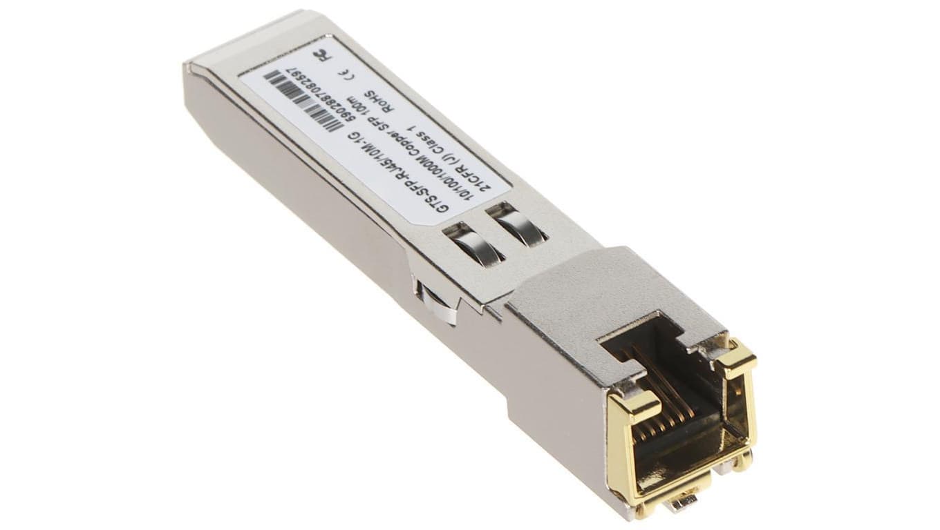 MODUŁ SFP Z GNIAZDEM RJ-45 GTS-SFP-RJ45/10M-1G