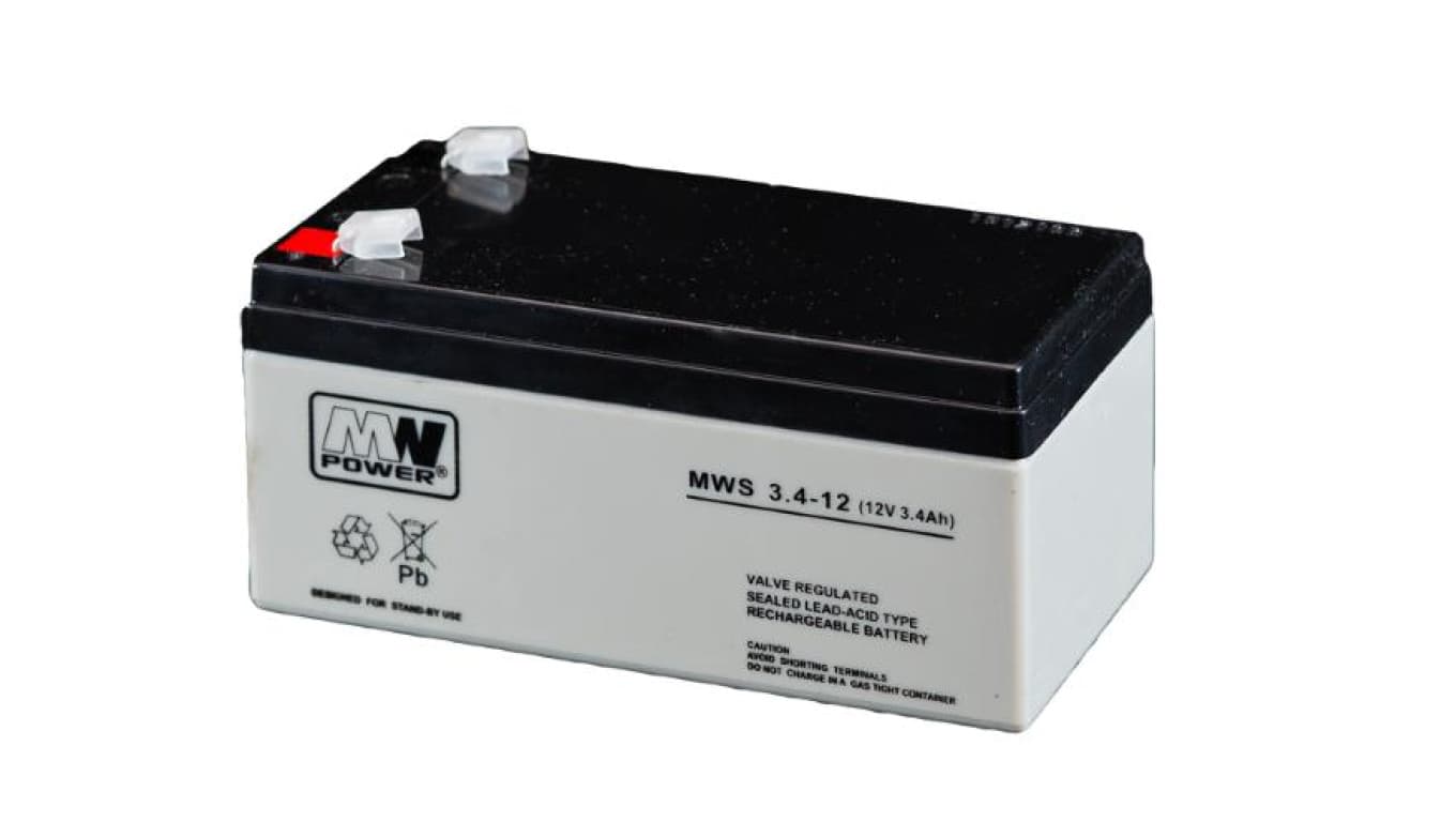 MW Power Akumulator 12V MWS 3,4Ah żywotność: 3-5 lat