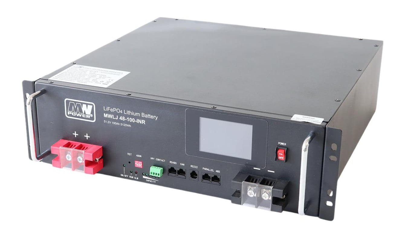 MWLJ 48-100-INR: akumulator LiFePO4 51.2V/100Ah INR / LiFePO4 batterry 51.2V/100Ah INR - (370x160...
