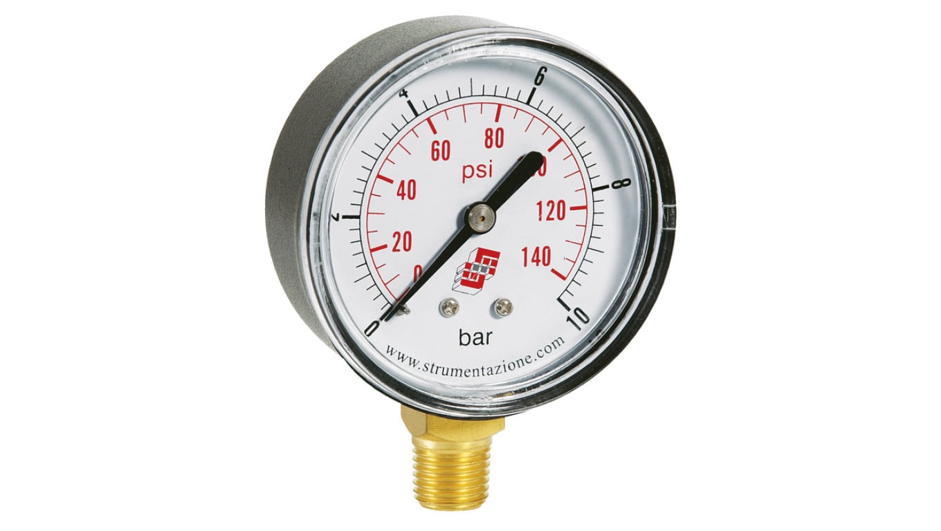 Manometr radialny 0-10 bar, G 1/8, 40 mm