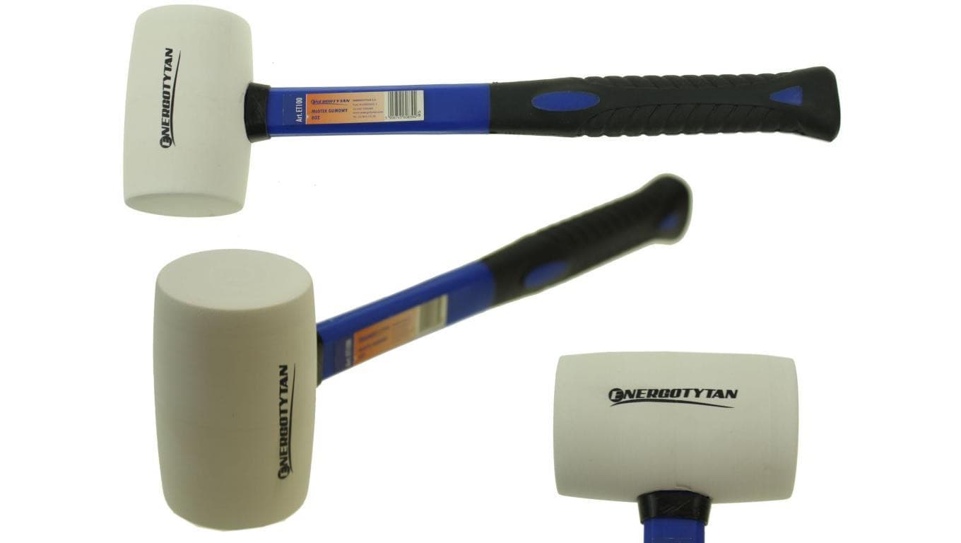 Młotek gumowy 80mm / 225g / ET100 ENERGOTYTAN