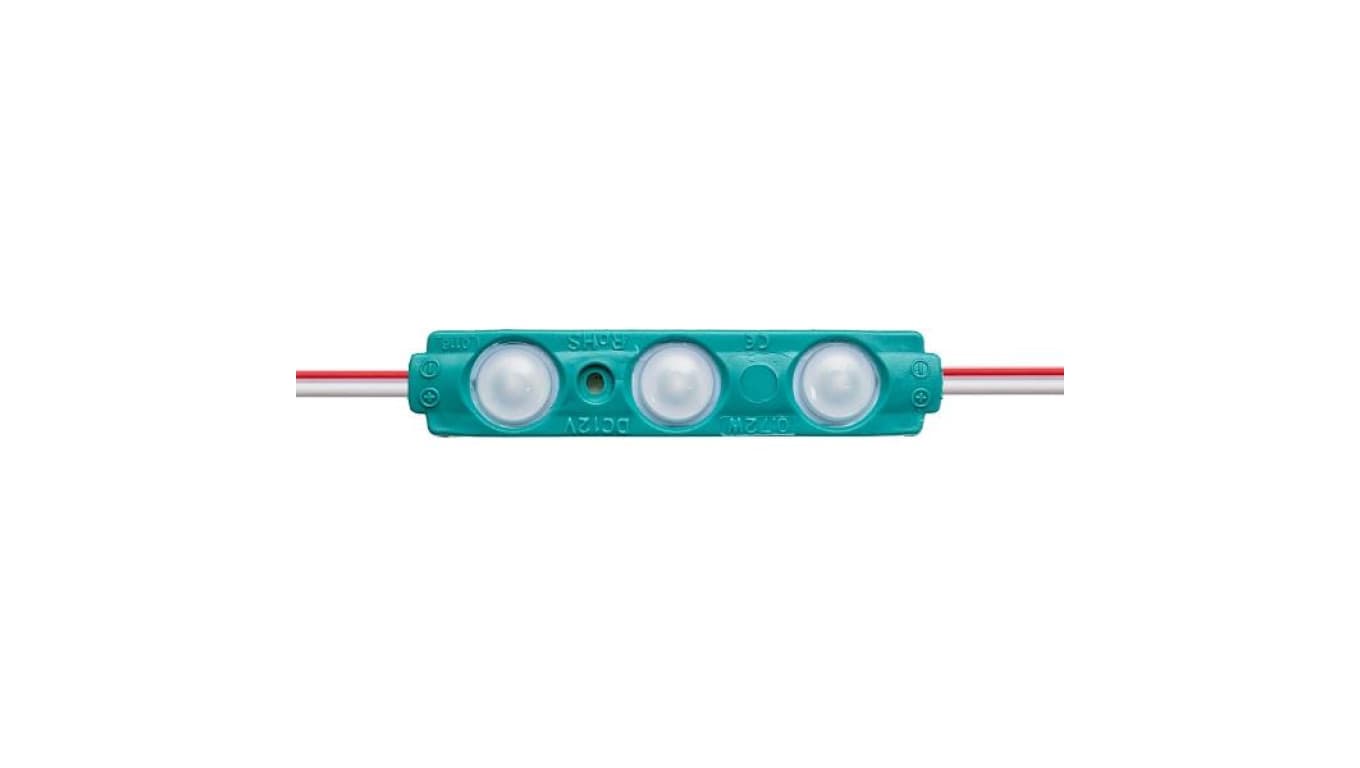 Moduł 160st 3 led 2835 0,72W zielony 12VDC