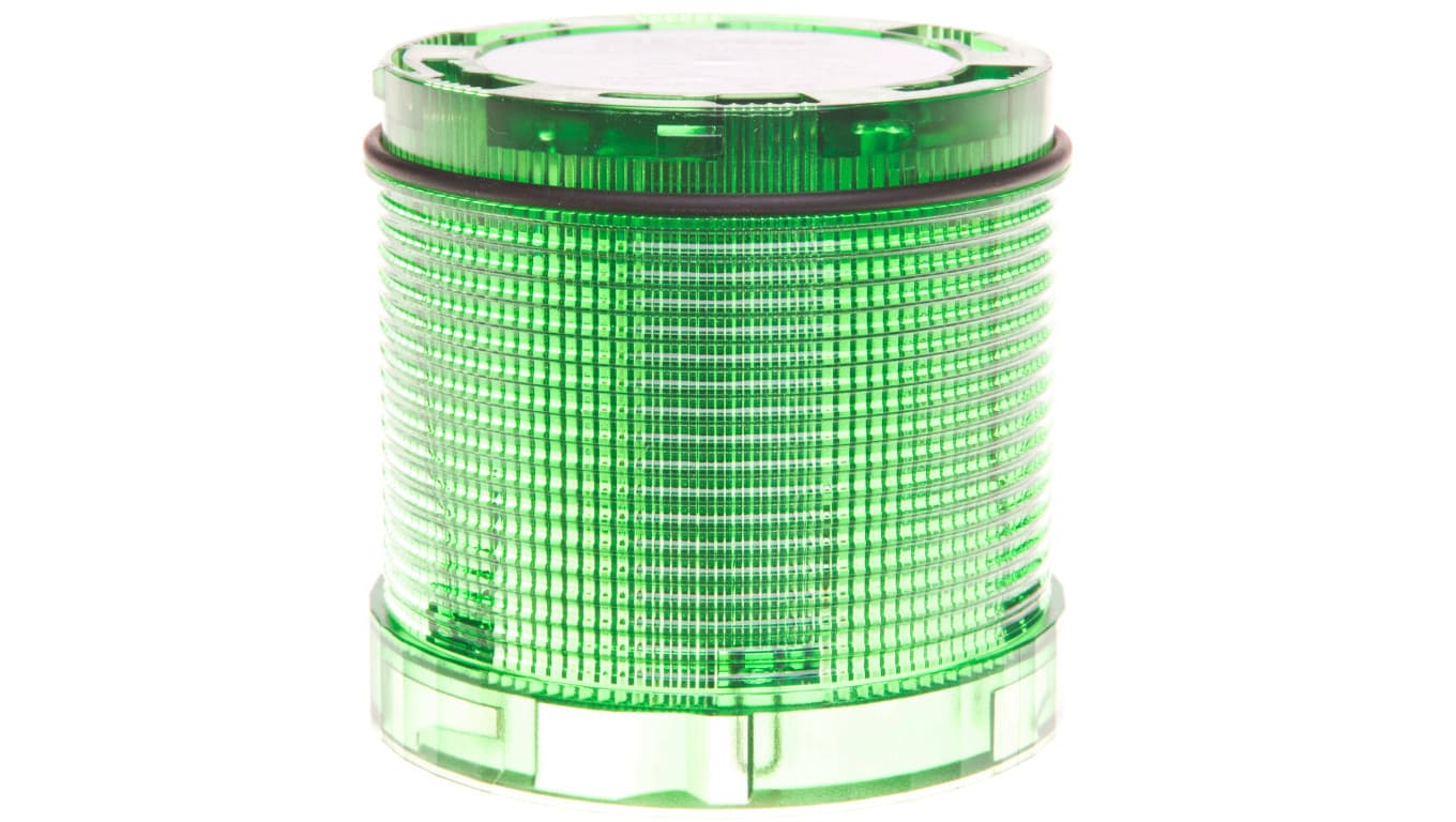 Moduł świetlny kolumny sygnalizacyjnej 70mm zielony bez żarówki BA15d 12-230V AC_DC IP65 8WD4400-1AC
