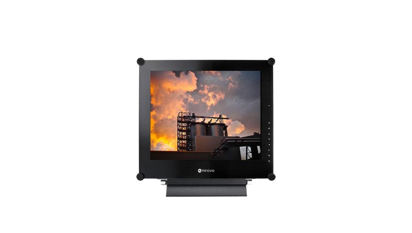 Monitor LED 17” w metalowej obudowie, z hartowanym szkłem optycznym, do pracy 24/7 CCTV SX-17G