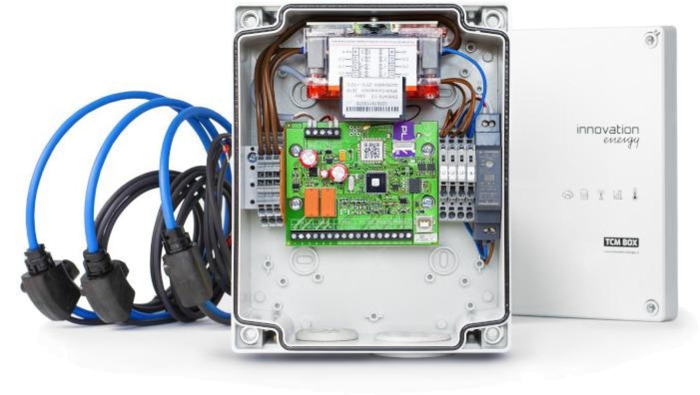 Monitor energii elektrycznej TCM BOX 1P RC z kartą SIM i Cewkami Rogowskiego 3000-150
