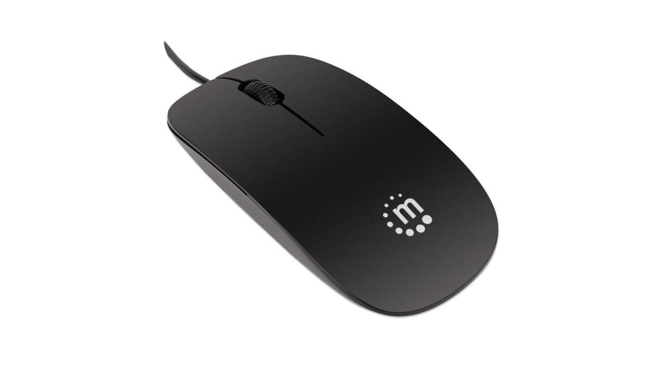 Mysz Optyczna USB 1000dpi SuperSlim Czarna Manhattan