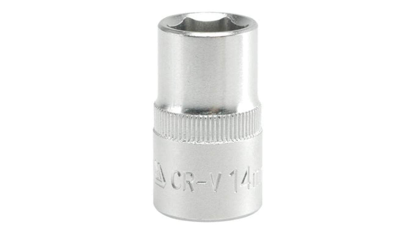 NASADKA KRÓTKA 6-KĄTNA CHROMOWANA 1/2 14MM