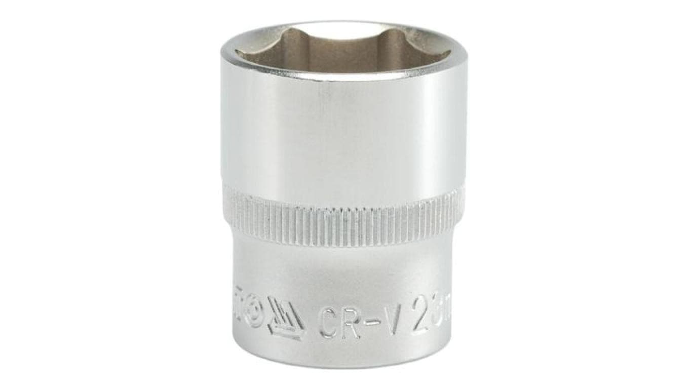 NASADKA KRÓTKA 6-KĄTNA CHROMOWANA 1/2 23MM