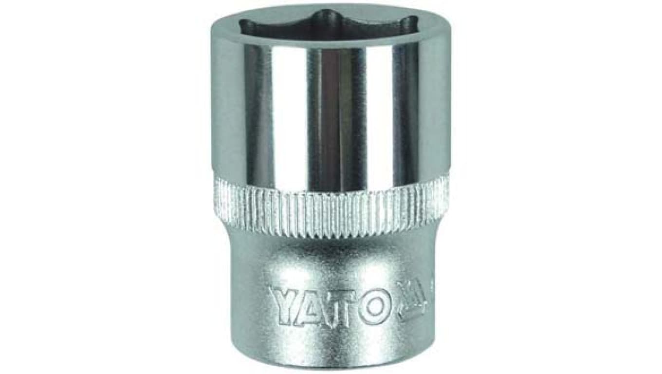 NASADKA KRÓTKA 6-KĄTNA CHROMOWANA 1/2 9MM