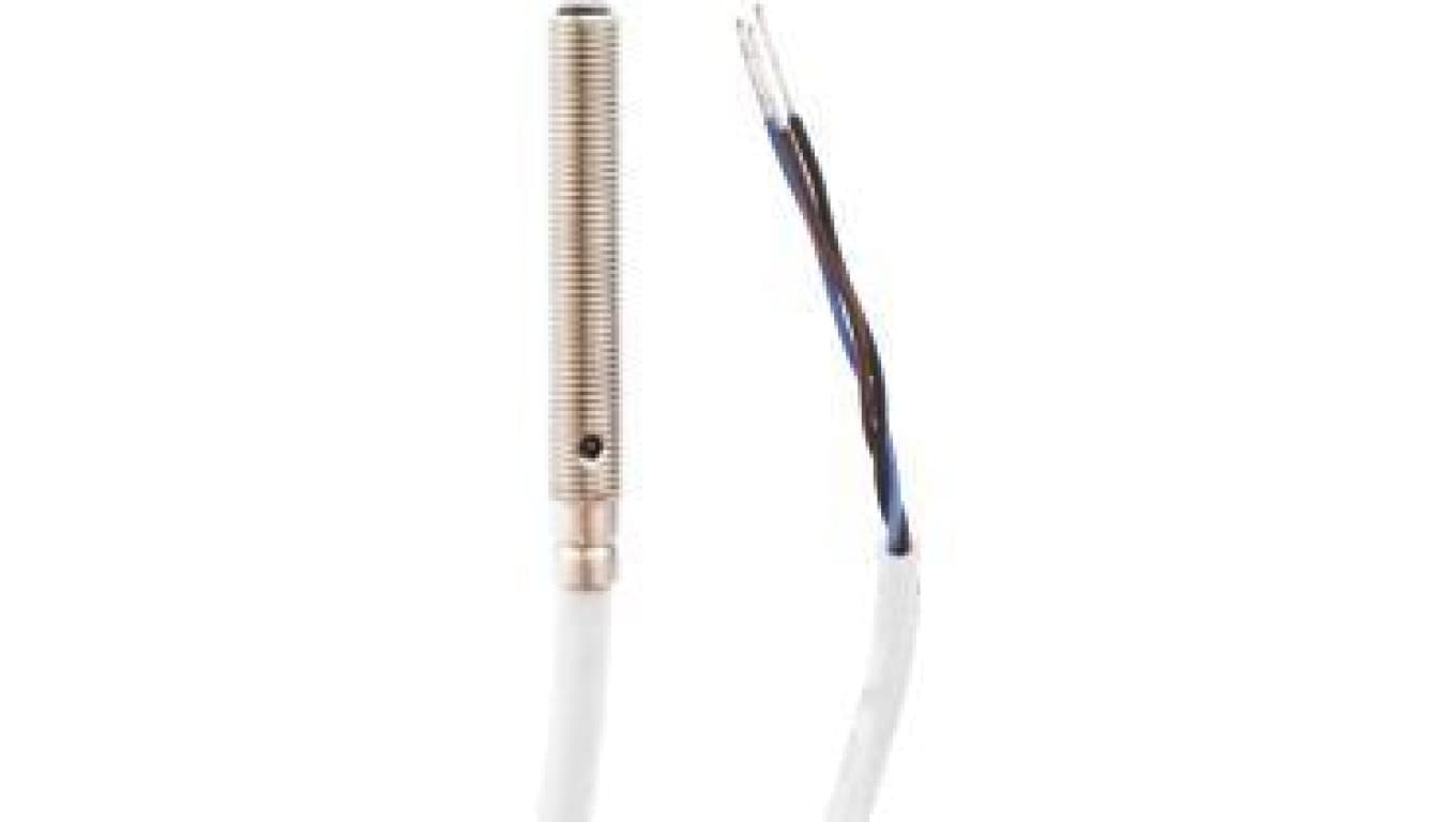 OT05E347 Czujnik optyczny, przycisk, M5, 10-30V DC, PNP NO, IO-Link, kabel 2m