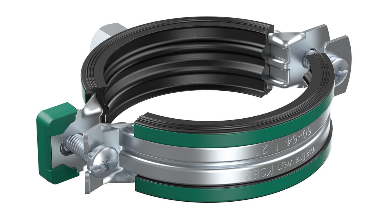 Obejma do rur KSB2 epdm M8/10 / 3396064 / 2cale /Rozmiar 60-64mm /