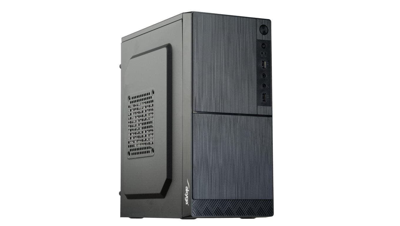 Obudowa Micro ATX Akyga AK35BK 2x USB 2.0 czarna bez PSU