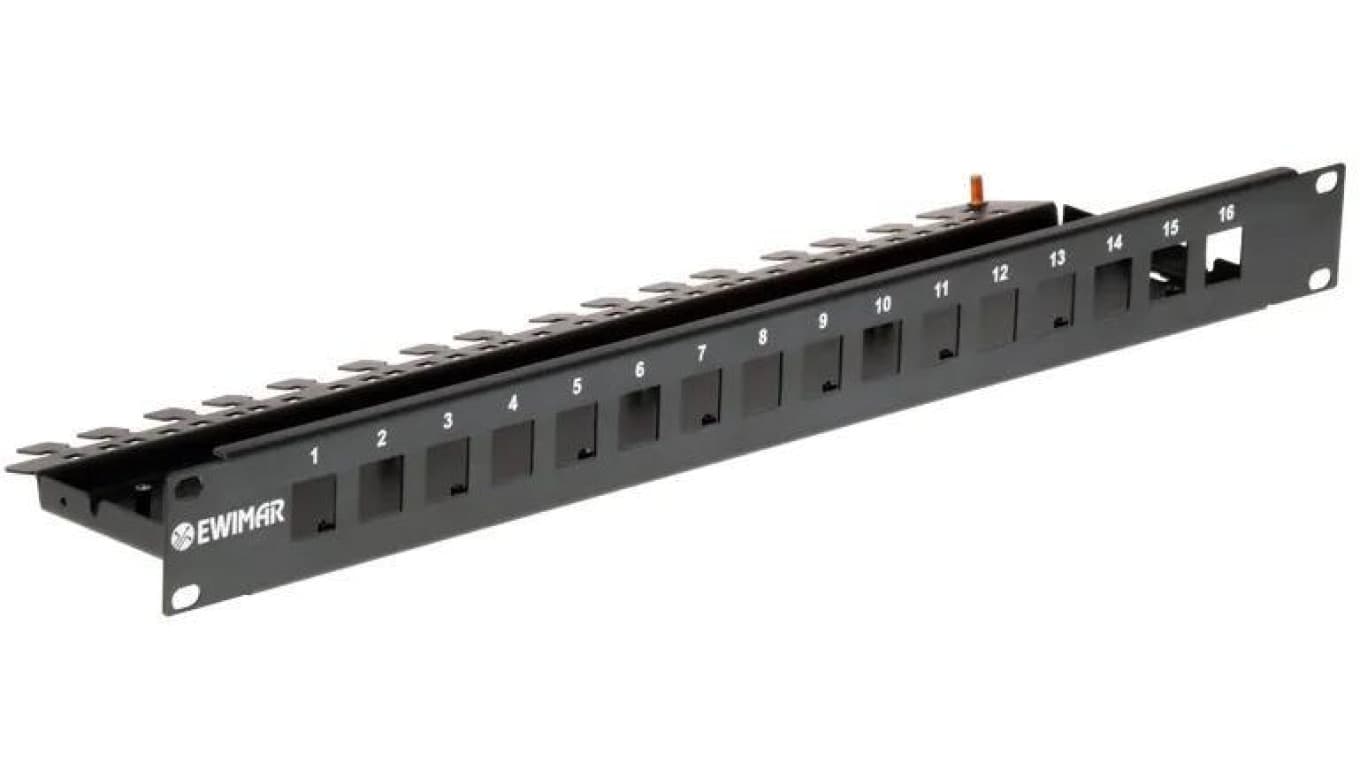 Obudowa do szafy RACK 19i039/br na 4 kanałowe moduły przepięciowe EWIMAR PTU/PTF-6-RACK