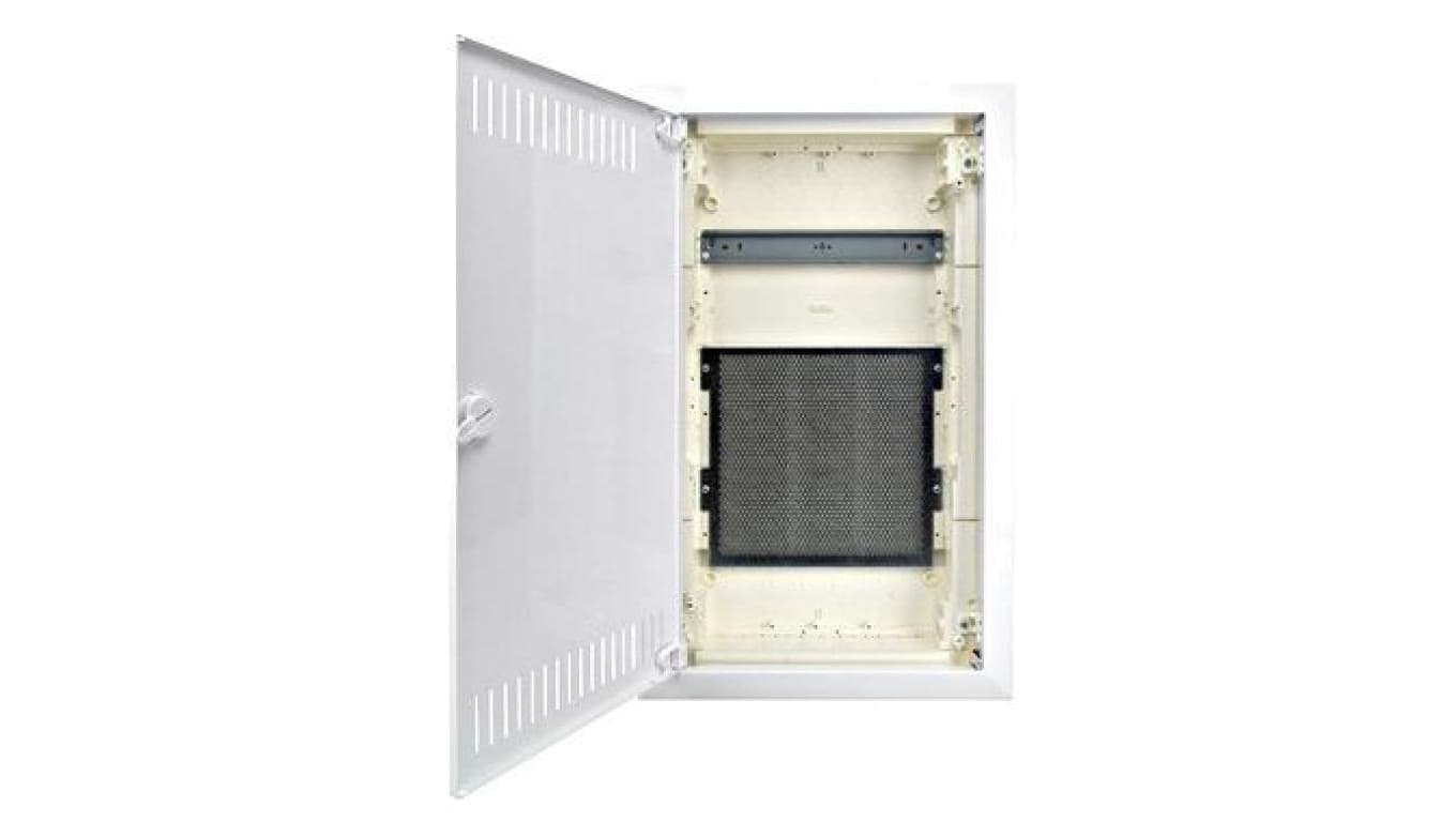 Obudowa multimedialna płaska drz. stal, 3x12/14, do ścian g/k