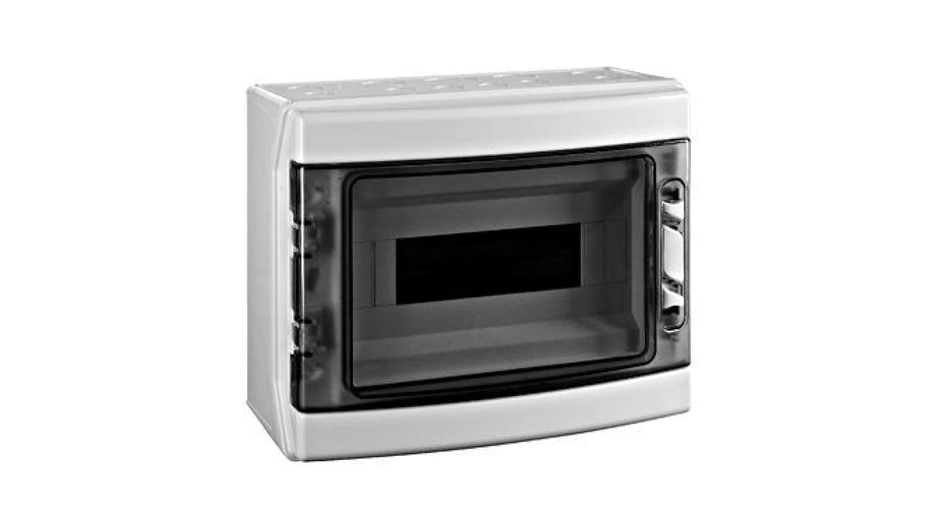 Obudowa natynkowa 1-rzędowa, 12MW, IP65, drzwi przezroczyste