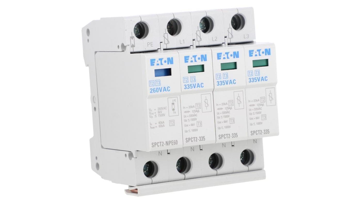 Ogranicznik przepięć Typ T2 4P 20kA 1,4kV SPCT2-335-3+NPE 167622