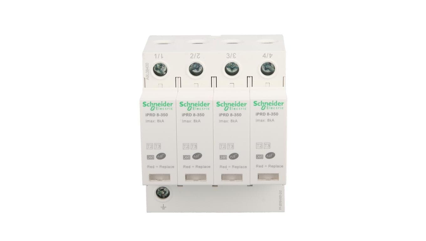 Ogranicznik przepięć Typ T2 4P 8kA 1,1kV 350V iPRD-8-8kA-350V-4P A9L08400