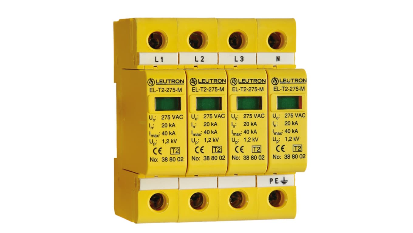Ogranicznik przepięć Typ T2 Typu 2 20kA TNS EL-T2/4+0-275-FM 388 102