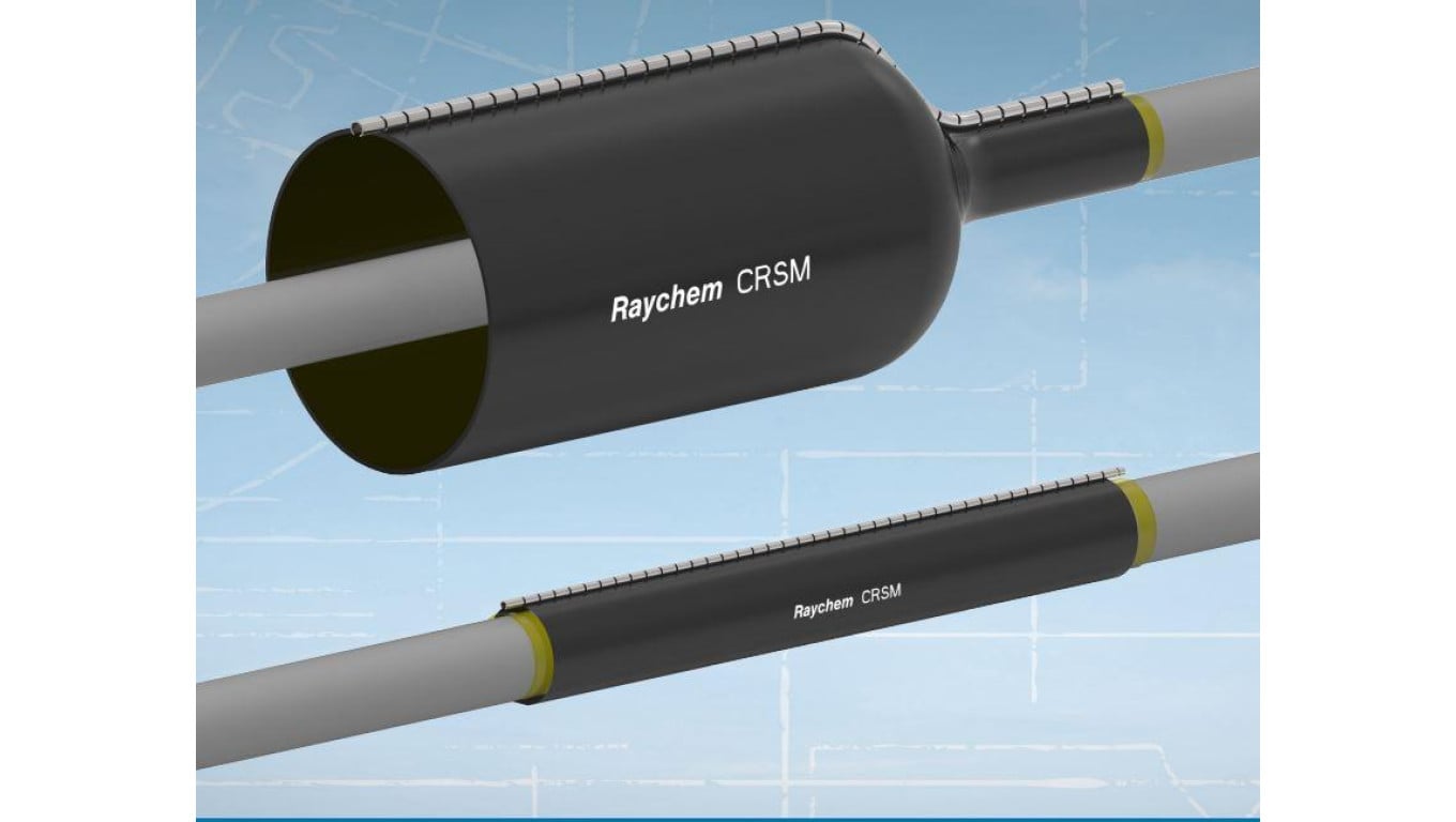 Opaska remontowa CRSM-84/20-1000 (1mb) z zapinką do naprawy powłoki zewnętrznej kabla SN - TE Raychem