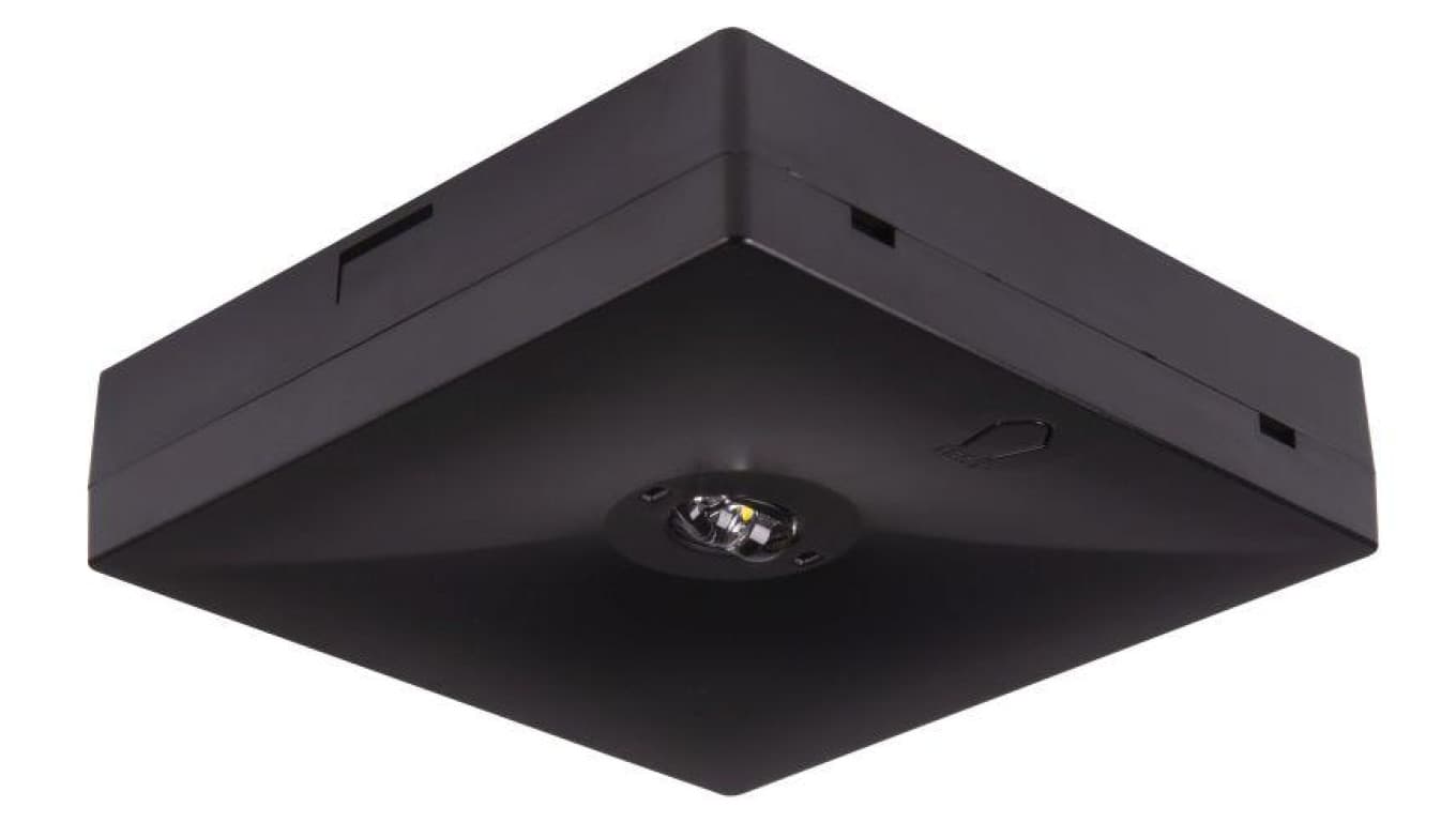 Oprawa sieciowo-awaryjna natynkowa STARLET QUAD SC 250 M 1H AT IP20 BLK / 92892