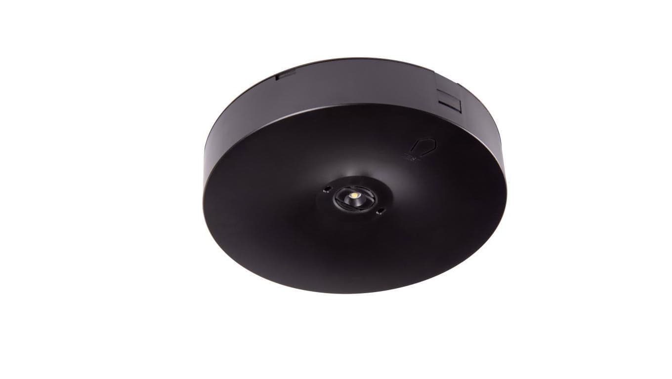 Oprawa sieciowo-awaryjna natynkowa Starlet Round SO 150 M 1H AT IP20 BLK / 90986