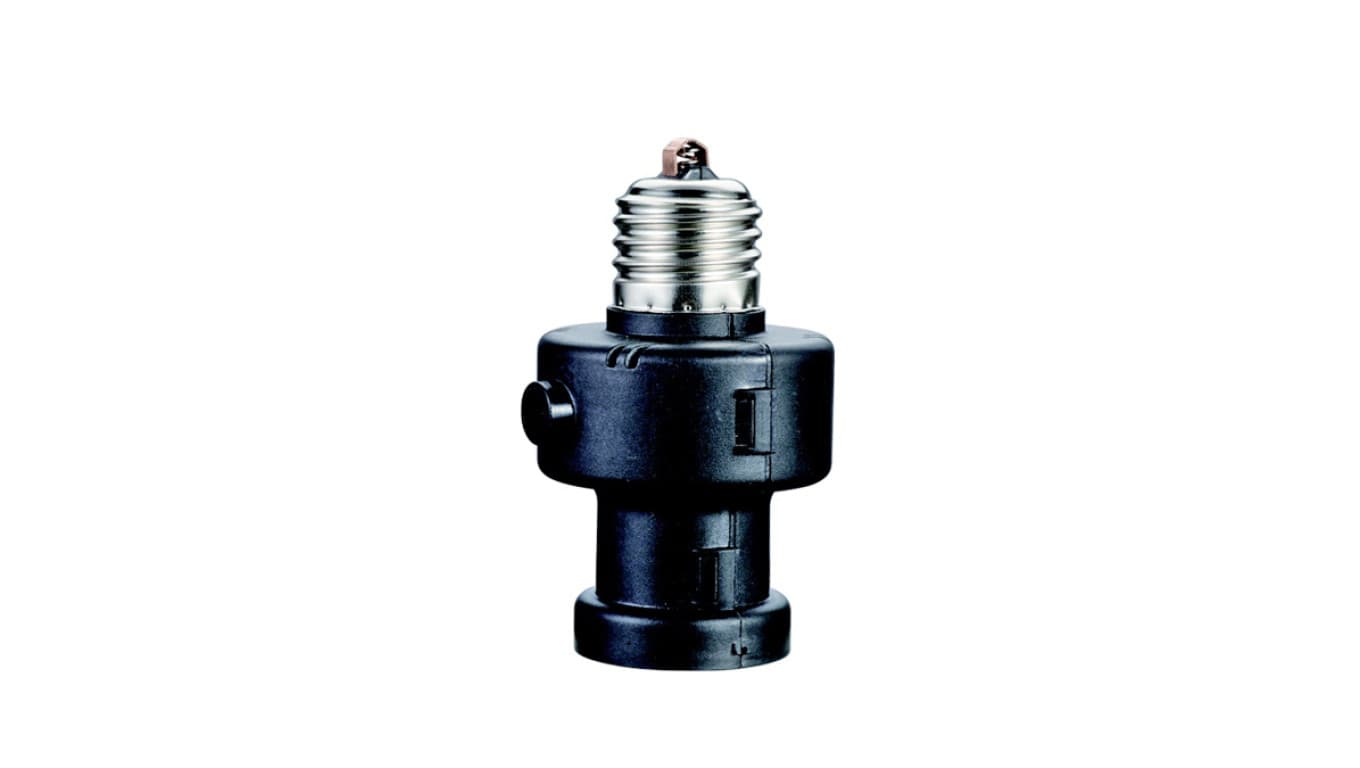 Oprawa żarówki z czujnikiem zmierzchu timer Maclean Energy MCE21B E27 100W MCE21