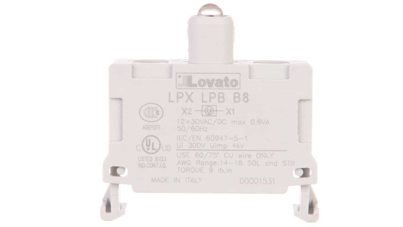 Oprawka z LED biała 12-30V AC/DC LPXLPBB8