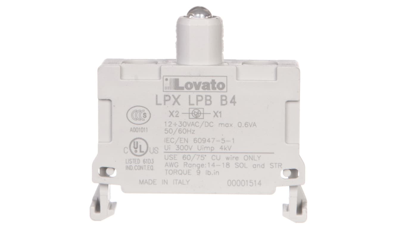 Oprawka z LED czerwona 12-30V AC/DC LPXLPBB4